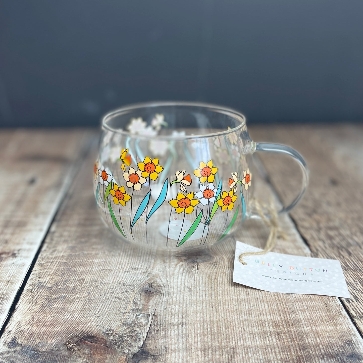 Daffodil Glass Mug