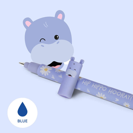 Erasable Hippo Pen By Legami