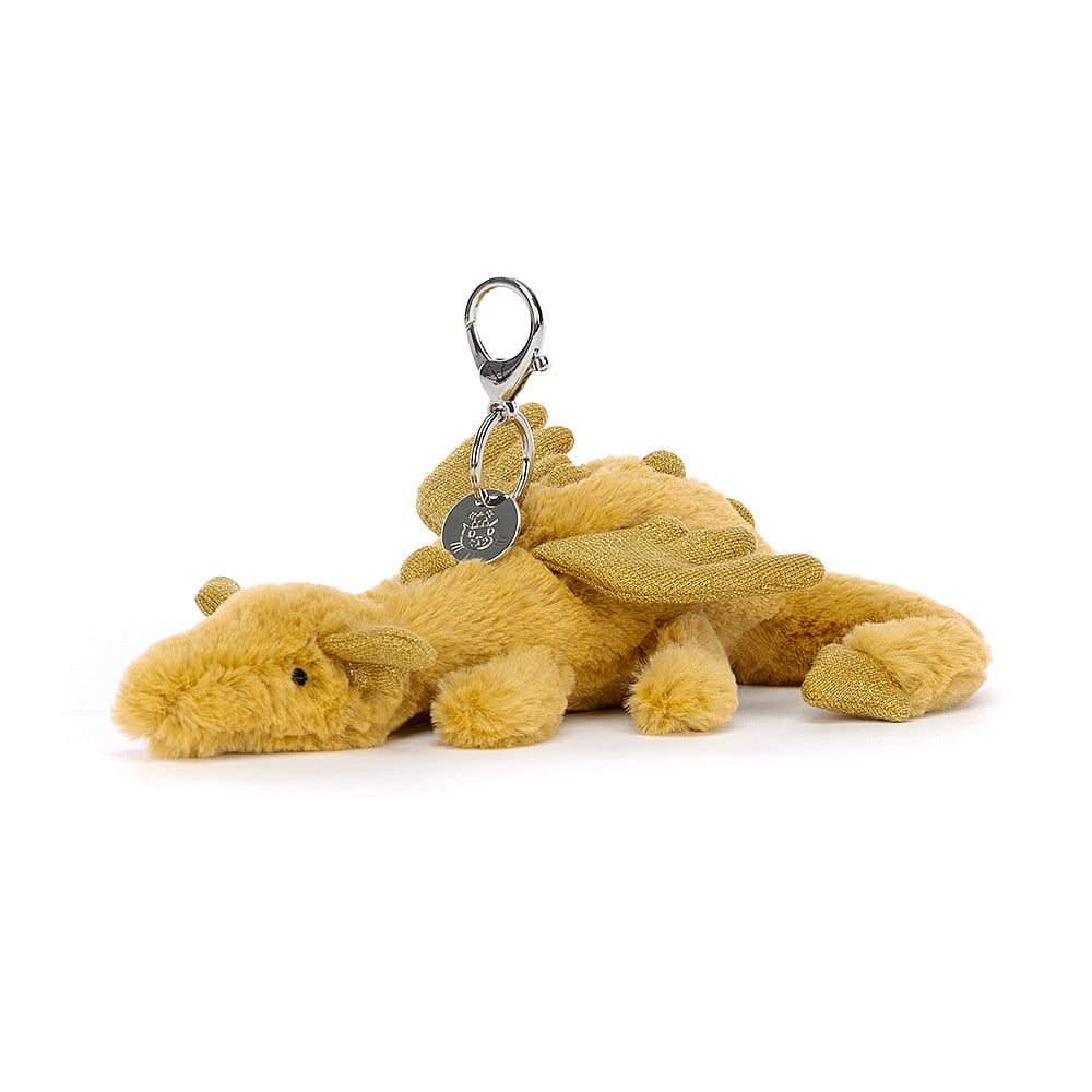 Golden Dragon Bag Charm by Jellycat