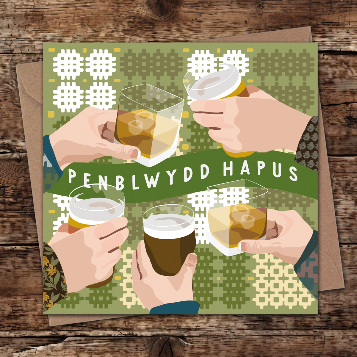 Birthday Cheers Welsh Card