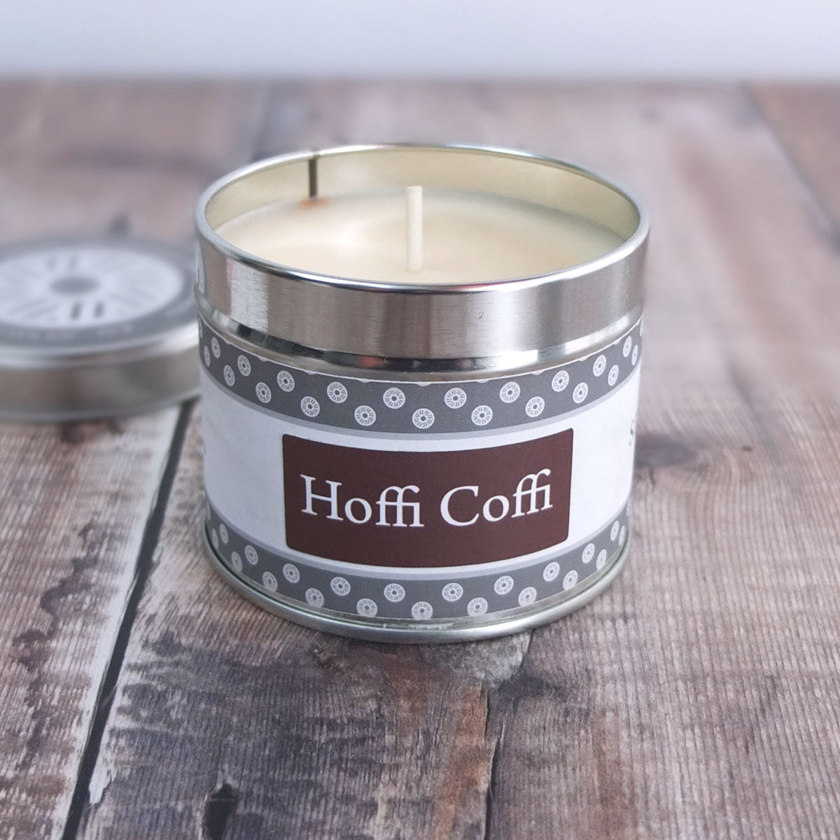 Hoffi Coffi Welsh Tin Candle By Slate House