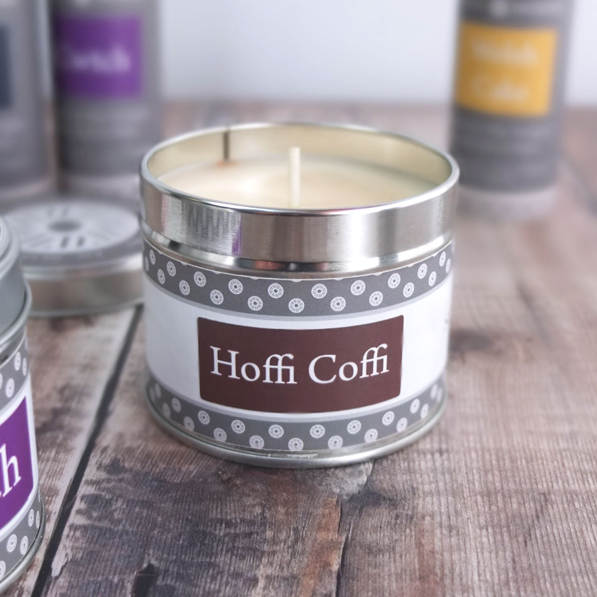 Hoffi Coffi Welsh Tin Candle By Slate House