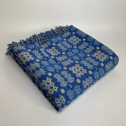 Welsh Blue Tapestry Blanket By Rock Mill