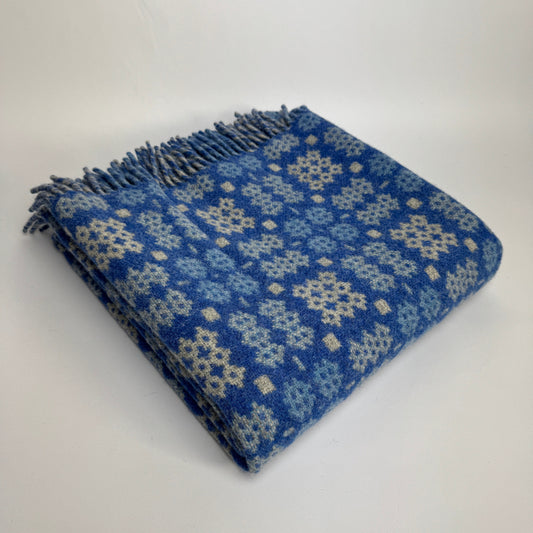 Welsh Blue Tapestry Blanket By Rock Mill