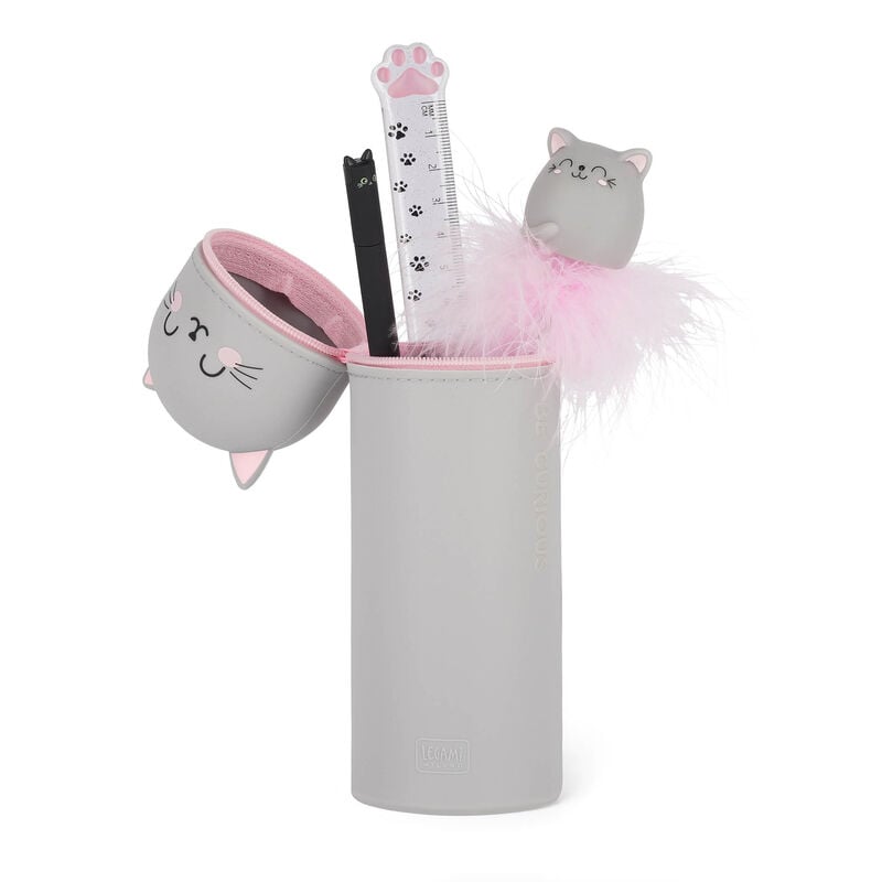 2 in 1 Kitty Pencil Case By Legami