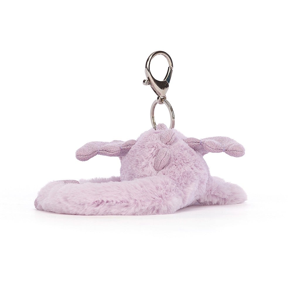 Lavender Dragon Bag Charm by Jellycat