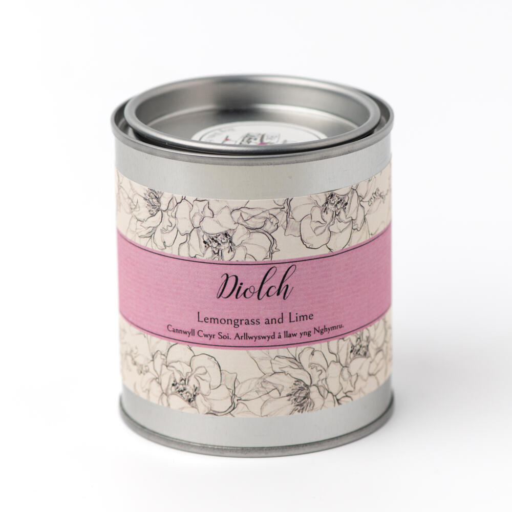 Tin Diolch Candle