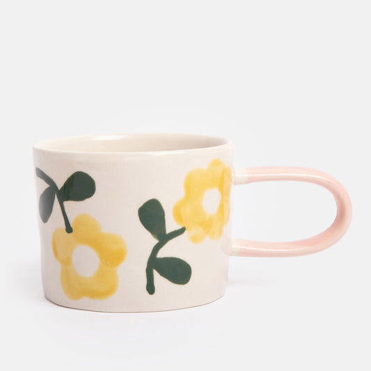Yellow Flowers Ceramic Mug