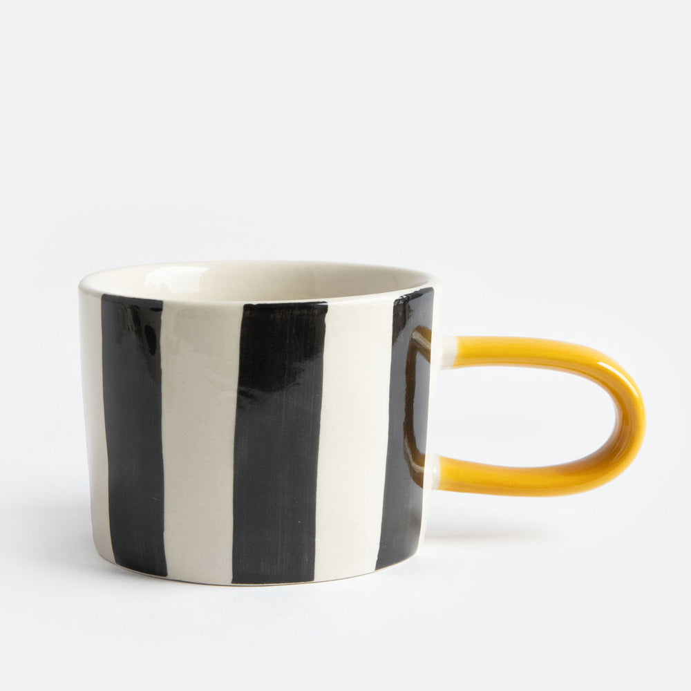 Mono Wide Stripe Mug
