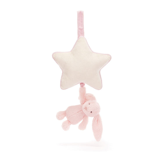 Pink Bashful Bunny Musical Pull By Jellycat