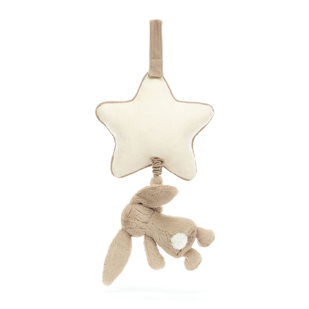 Bashful Beige Bunny Musical Pull By Jellycat