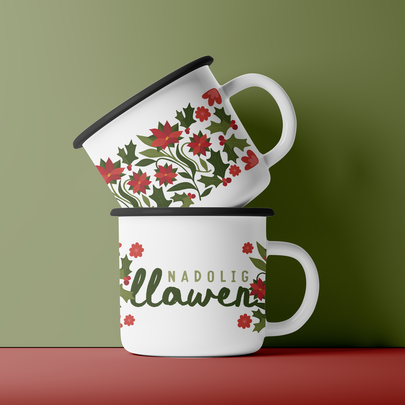 Poinsettia Mug