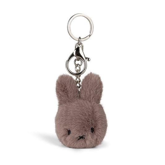 Miffy Fuzzy Keyring in Taupe