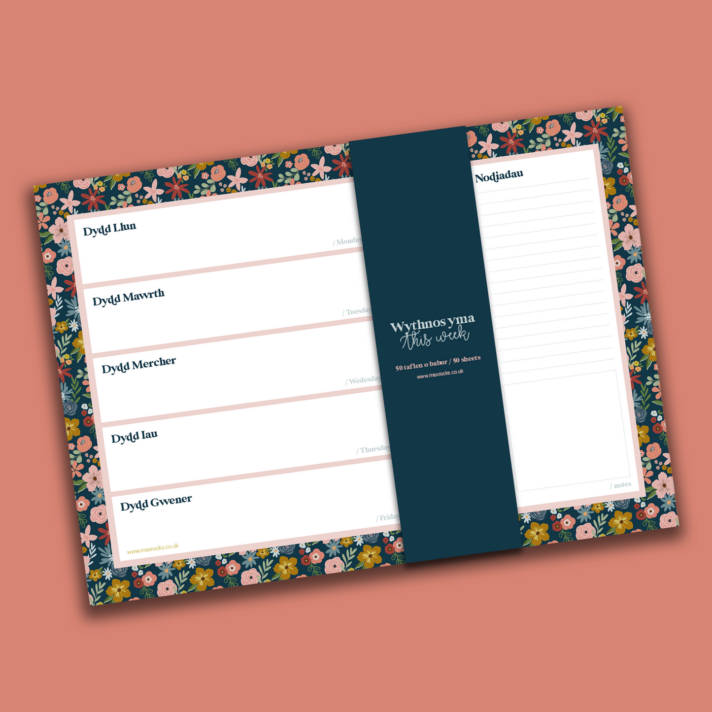 Wythnos Yma/ This Week Notepad