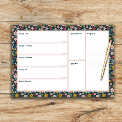 Wythnos Yma/ This Week Notepad