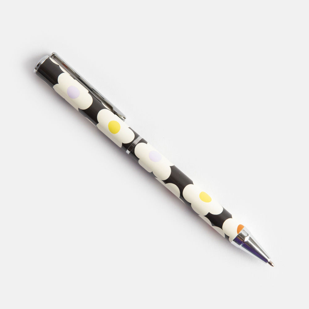 Multi Flower Charcoal Boxed Pen