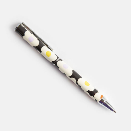 Multi Flower Charcoal Boxed Pen