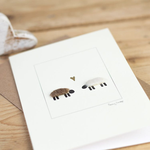 Sheep in Love Card