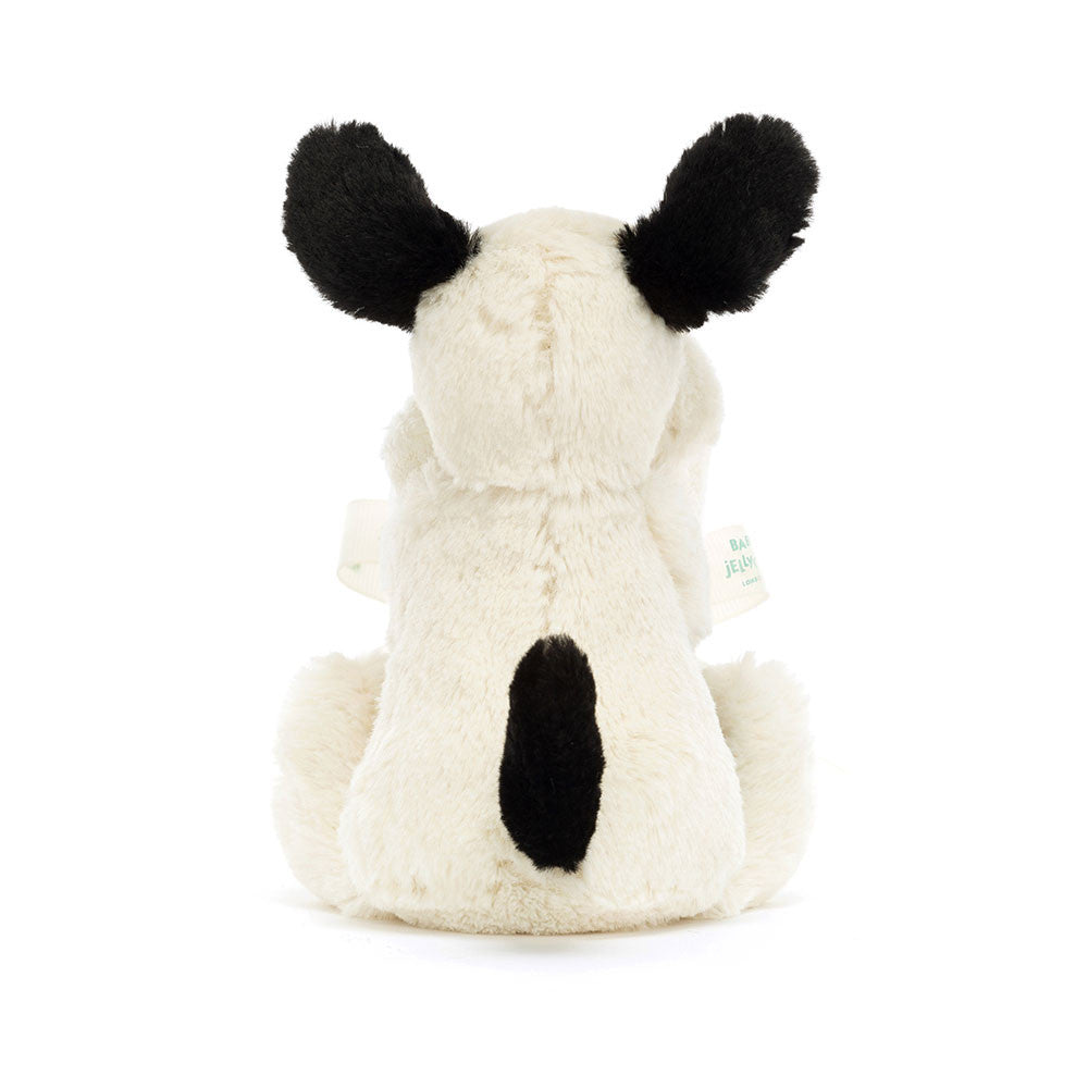 Bashful Black & Cream Puppy Soother By Jellycat