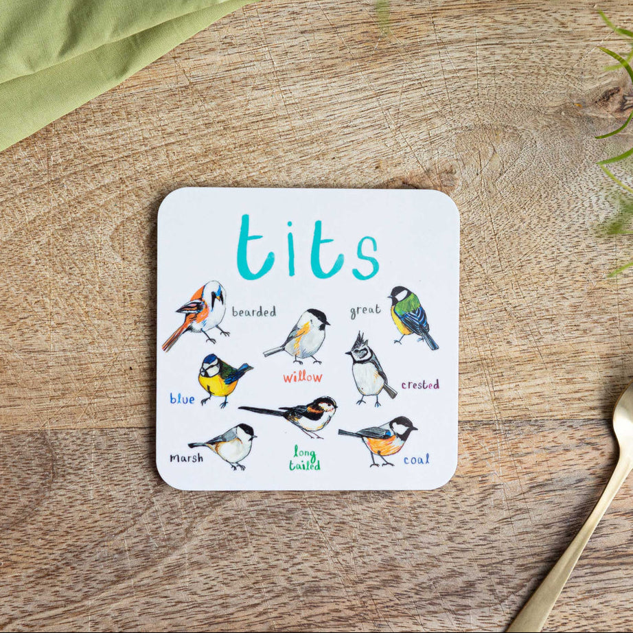 Tits Bird Coaster