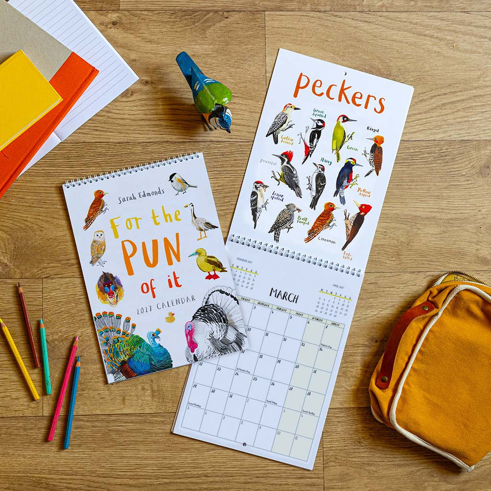 2027 'For The Pun Of It' Wall Calendar - UK Edition