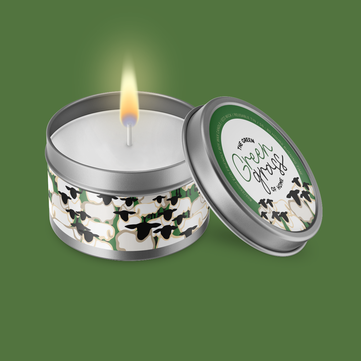 Green Grass Candle by Max Rocks