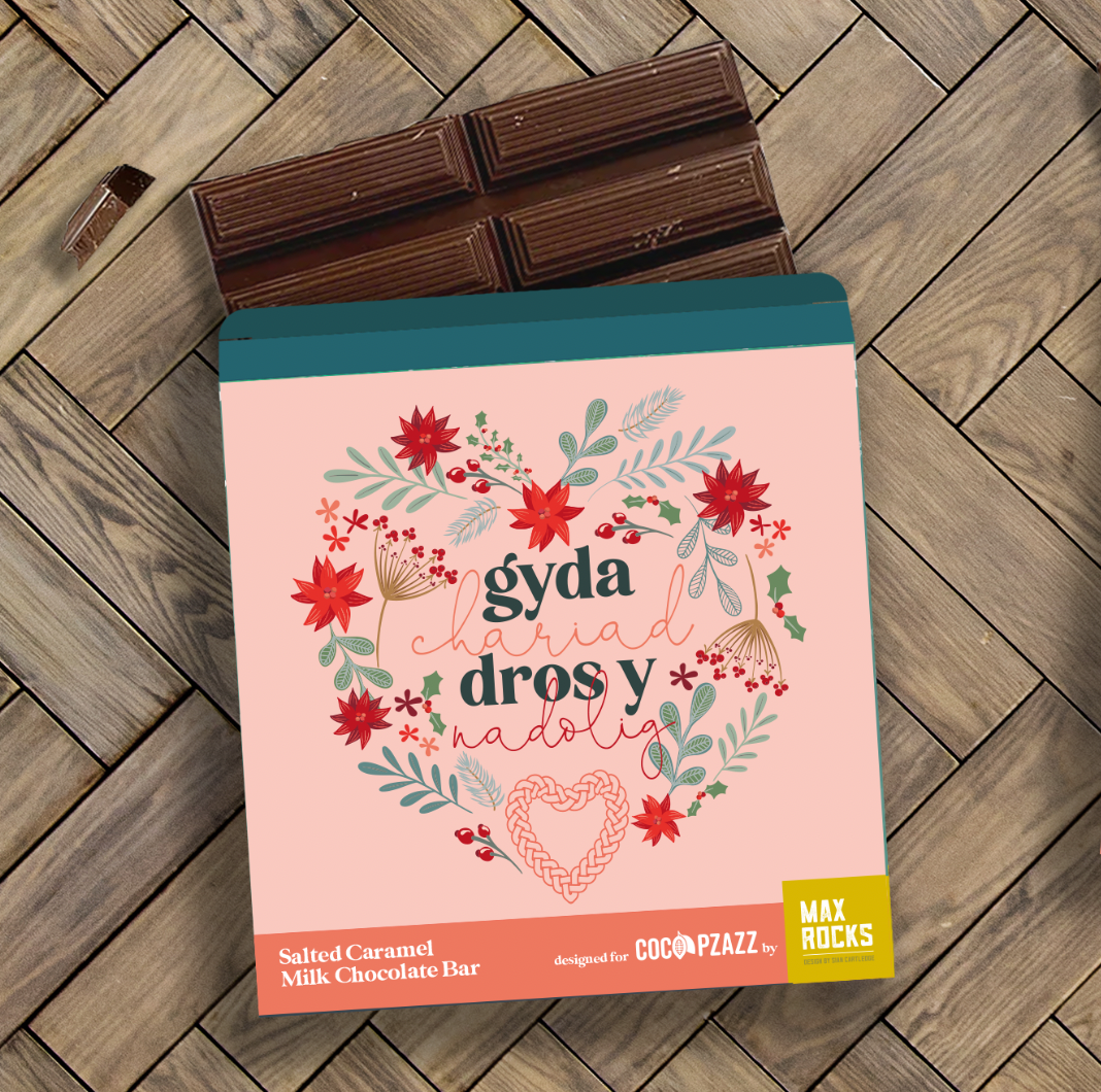 Gyda Chariad Chocolate & Salted Caramel Bar