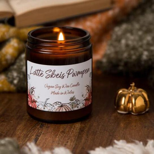 Welsh Pwmpen Sbeis Single Wick Candle