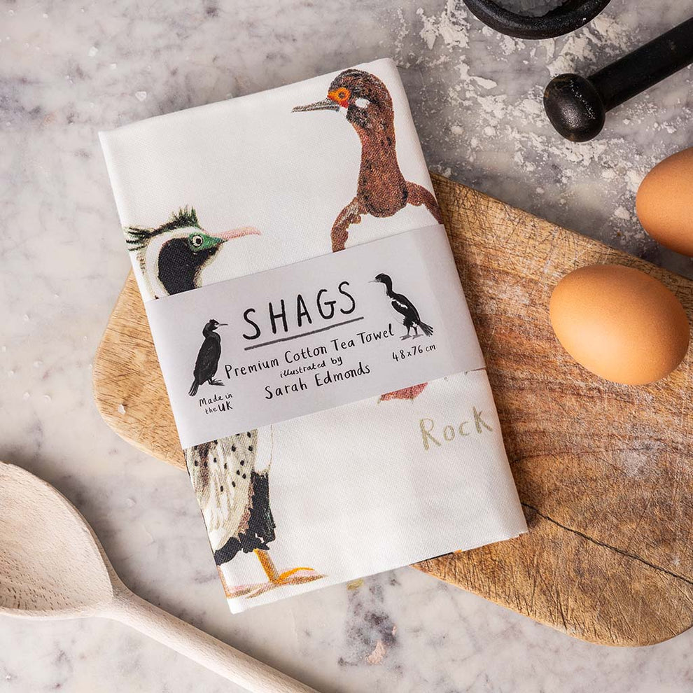 Shags Design Tea Towel