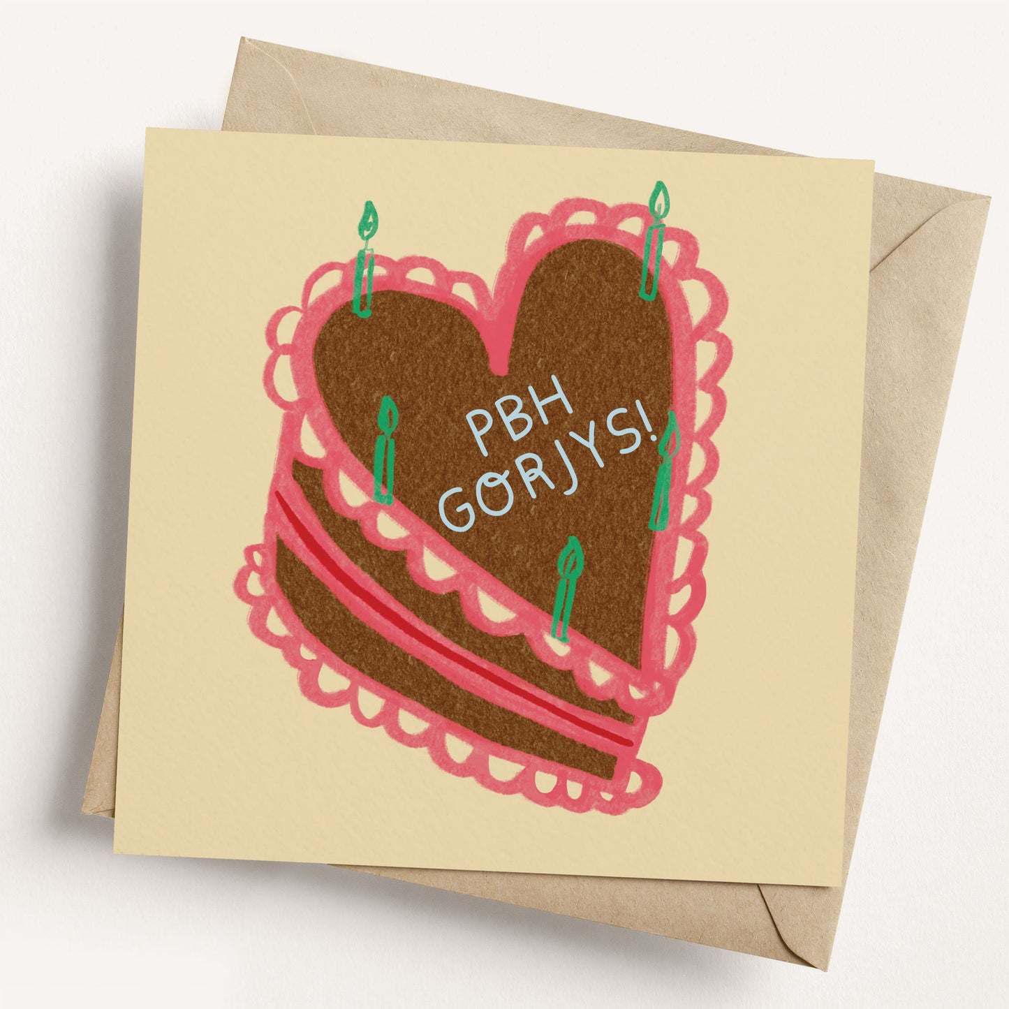 Happy Birthday Gorgeous Welsh Card