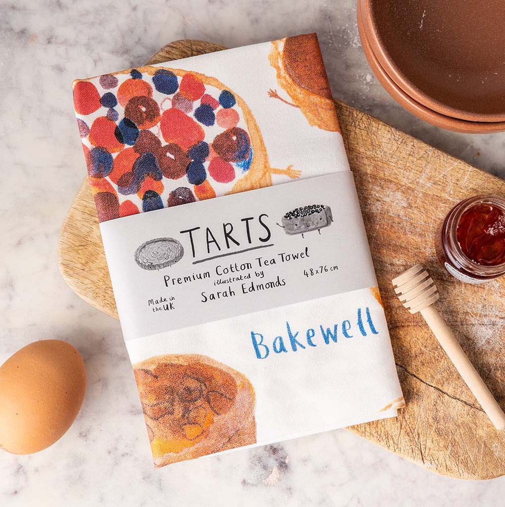 Tarts Design Tea Towel