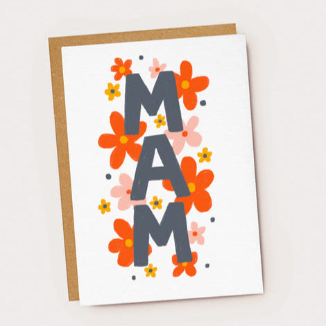 Mam Floral Card