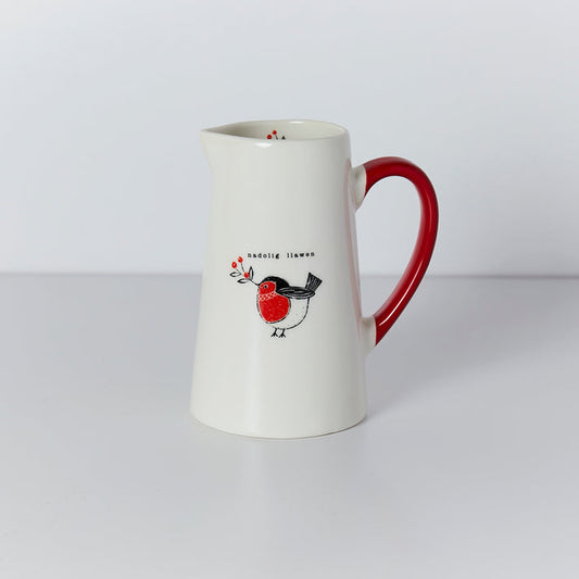 Medium Christmas Robin Jug
