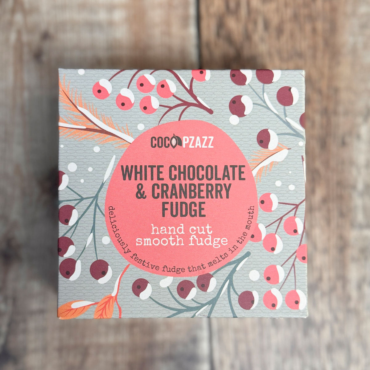 White Chocolate and Cranberry Christmas Fudge Box