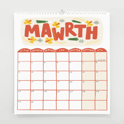 Welsh Calendar 2026