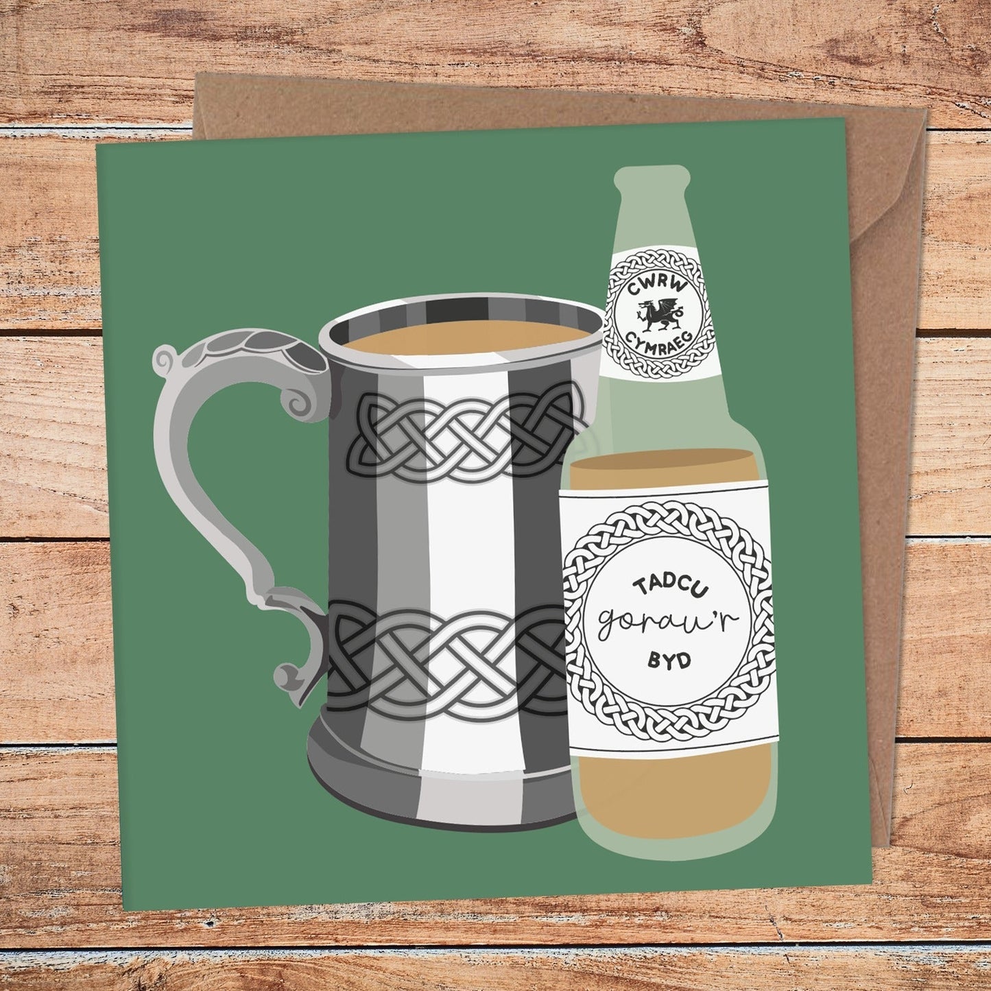 Tadcu Beer and Tankard Card