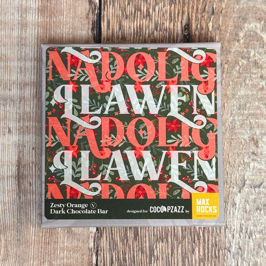 Nadolig Llawen Dark Chocolate Orange Bar