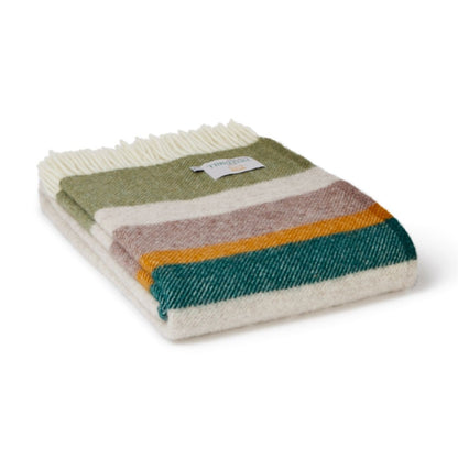 Alaska Stripe Throw Earth By Tweedmill