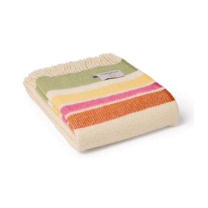 Alaska Stripe Throw Petal By Tweedmill