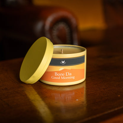 Candle 'Bore Da' Good Morning