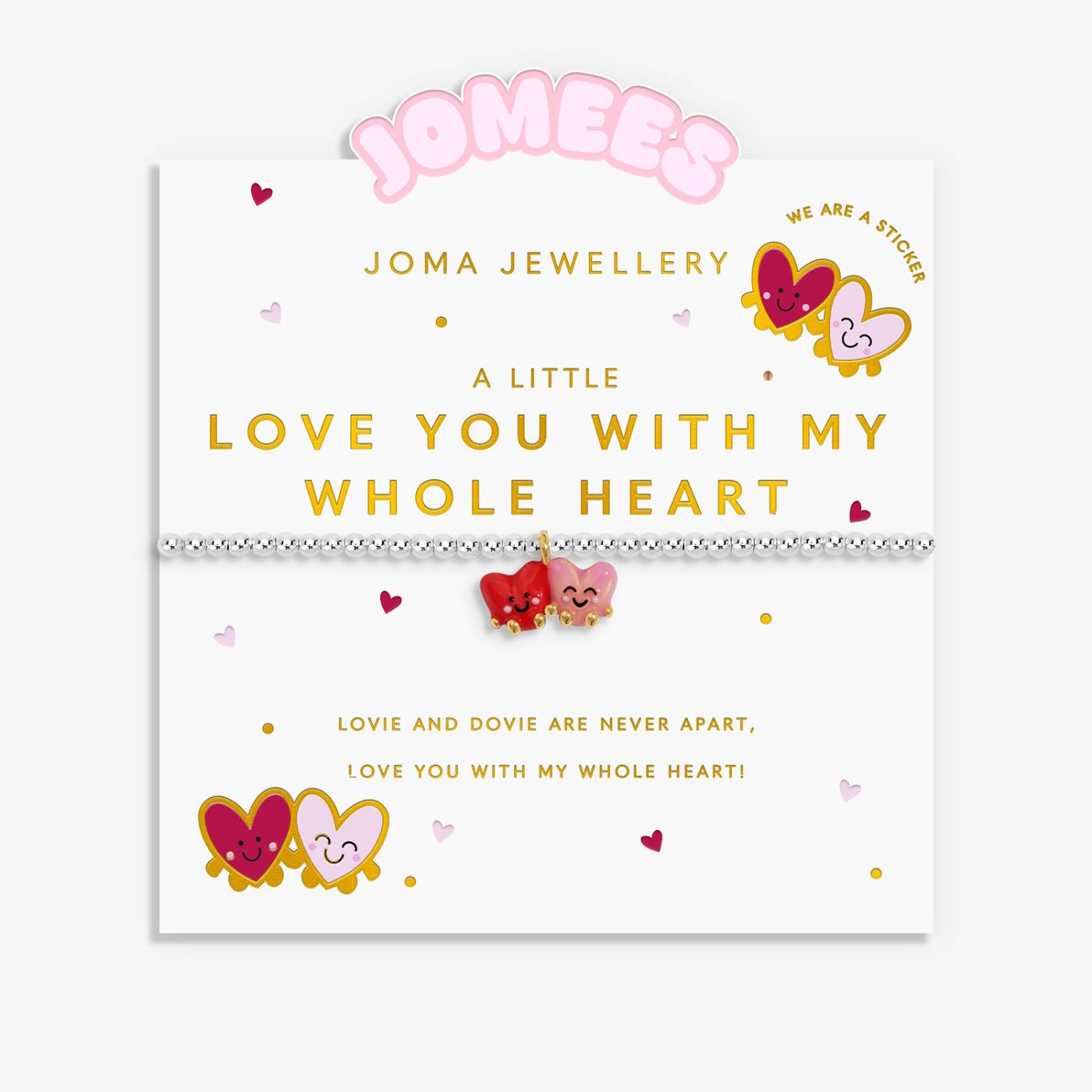 Kids' A Little Jomees 'Love You With My Whole Heart' Bracelet