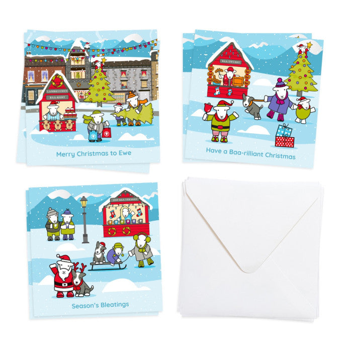 Herdy Christmas Cards Pack Of 6