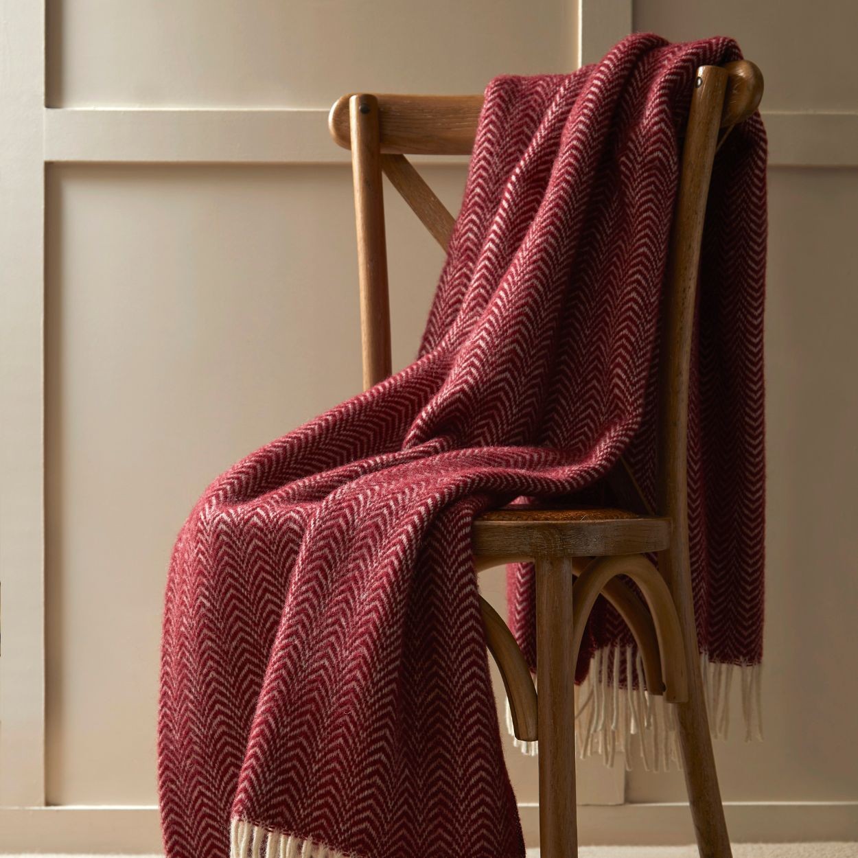 Beet Dune Throw By Tweedmill