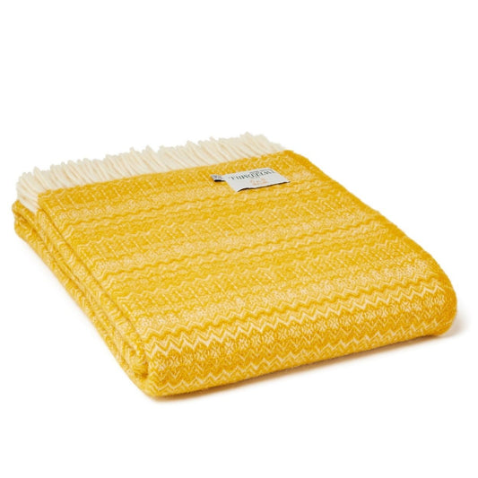 Fair Isle Mustard Throw By Tweedmill