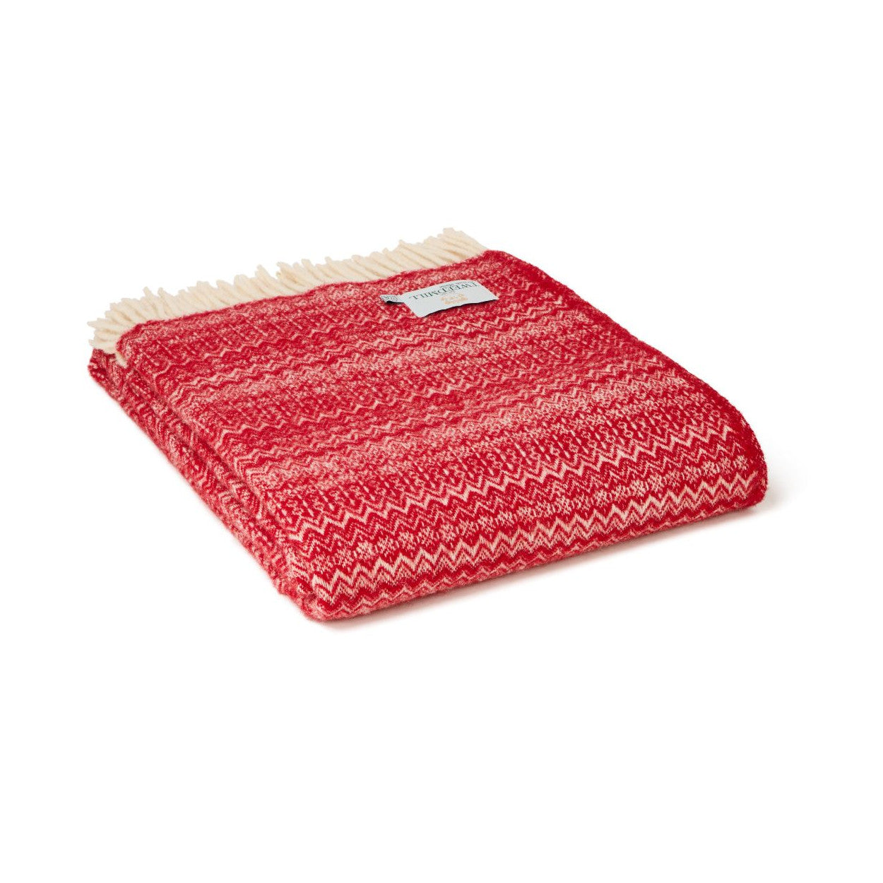 Fair Isle Red Throw By Tweedmill