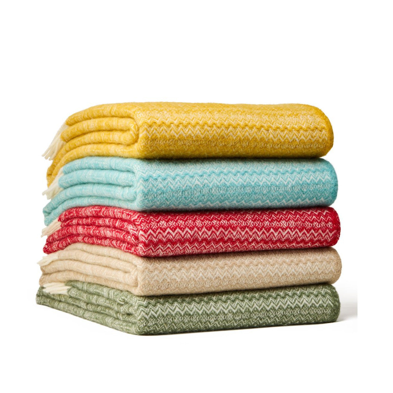 Fair Isle Red Throw By Tweedmill