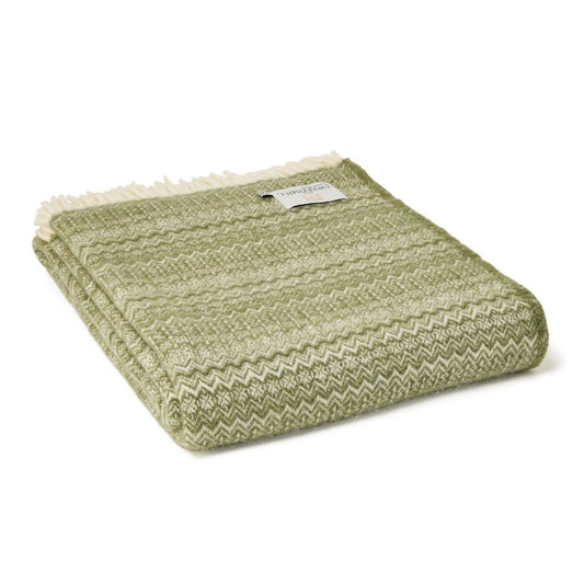Fair Isle Sage Throw By Tweedmill