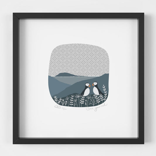 Dau Gariad Welsh Print