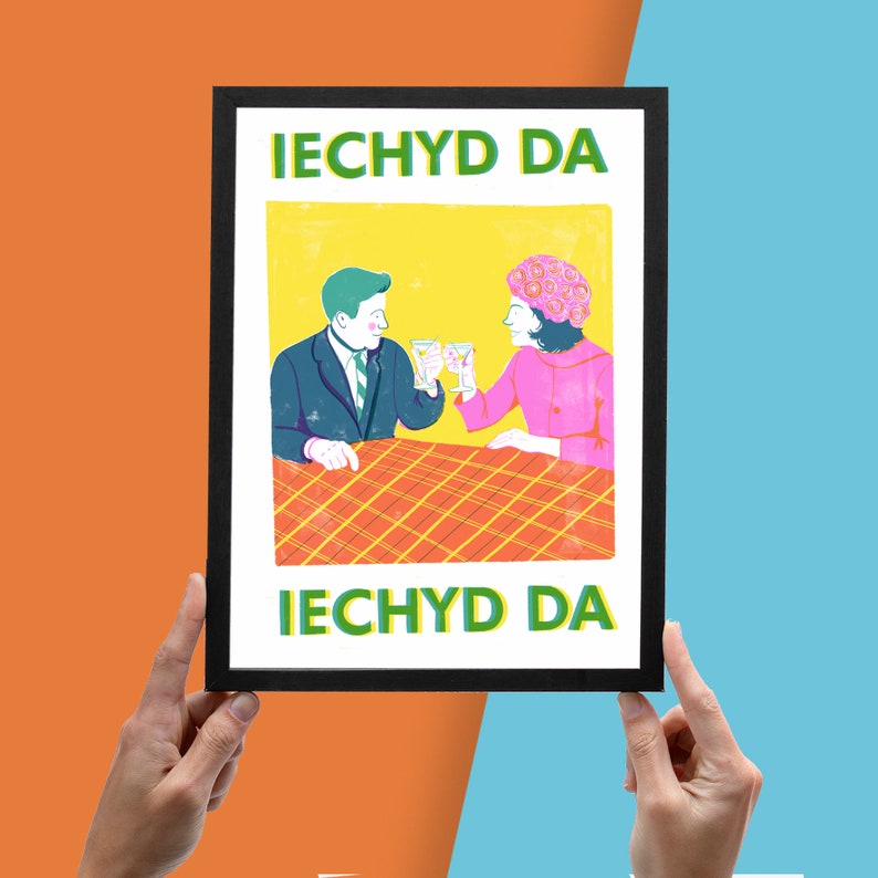 Iechyd Da A4 Print By Charlotte Hepburn