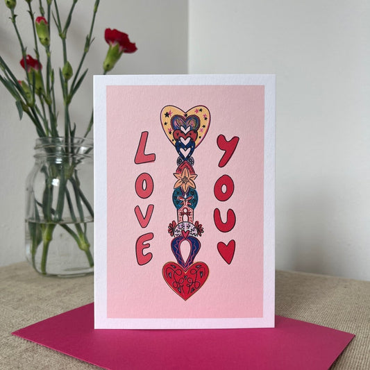 Lovespoon Love You Card